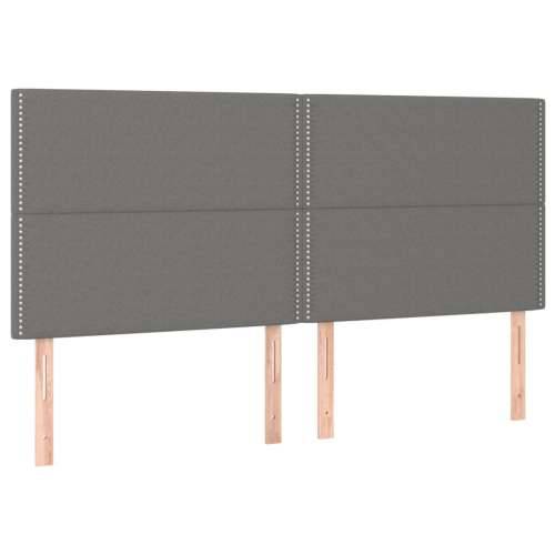 LED uzglavlje tamnosivo 180x5x118/128 cm od tkanine - Tamno siva 180 x 5 x 118/128 cm 1 Cijena