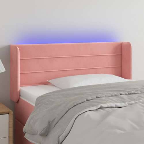 LED uzglavlje ružičasto 103x16x78/88 cm baršunasto - Ružičasta 103 x 16 x 78/88 cm 1 Cijena
