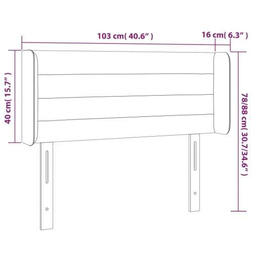 LED uzglavlje ružičasto 103x16x78/88 cm baršunasto - Ružičasta 103 x 16 x 78/88 cm 1 Cijena