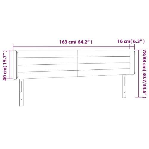 LED uzglavlje tamnosivo 163x16x78/88 cm baršunasto - Tamno siva 163 x 16 x 78/88 cm 1 Cijena