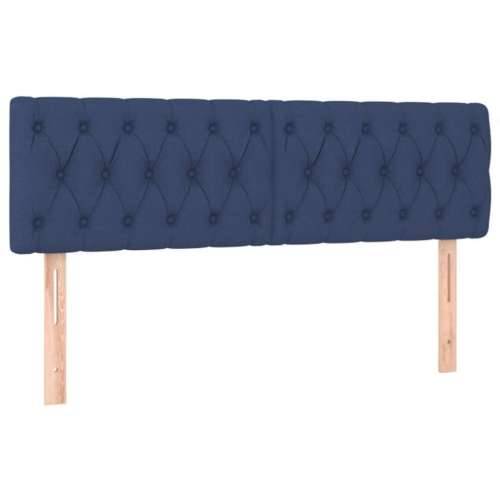 LED uzglavlje plavo 144 x 7 x 78/88 cm od tkanine - Plava 144 x 7 x 78/88 cm 1 Cijena