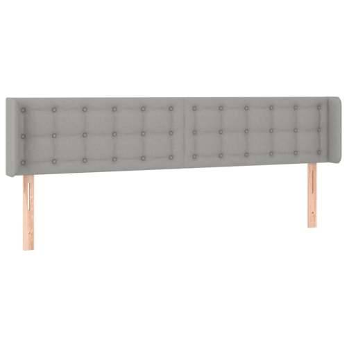 LED uzglavlje svjetlosivo 203x16x78/88 cm od tkanine - Svjetlosiva 203 x 16 x 78/88 cm 1 Cijena