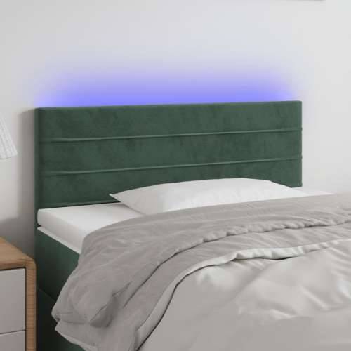 LED uzglavlje tamnozeleno 100x5x78/88 cm baršunasto - Tamnozelena 100 x 5 x 78/88 cm 1 Cijena