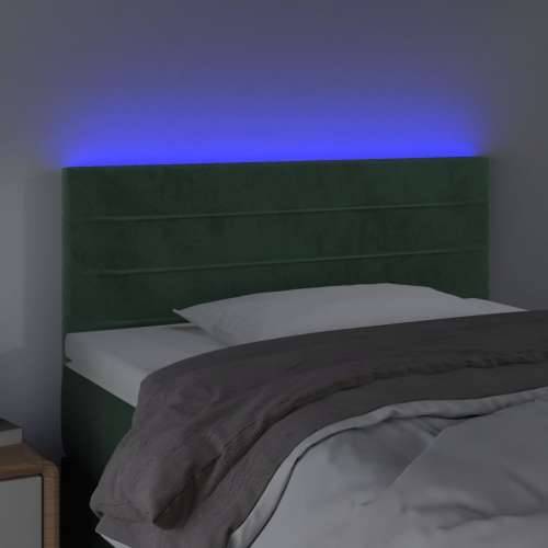 LED uzglavlje tamnozeleno 100x5x78/88 cm baršunasto - Tamnozelena 100 x 5 x 78/88 cm 1 Cijena
