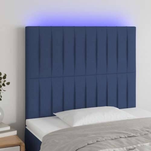 LED uzglavlje plavo 80x5x118/128 cm od tkanine  - Plava 80 x 5 x 118/128 cm 1 Cijena