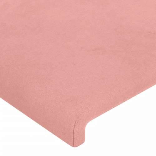 LED uzglavlje ružičasto 93x16x118/128 cm baršunasto - Ružičasta 93 x 16 x 118/128 cm 1 Cijena