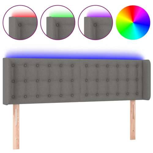 LED uzglavlje tamnosivo 147x16x78/88 cm od tkanine - Tamno siva 147 x 16 x 78/88 cm 1 Cijena