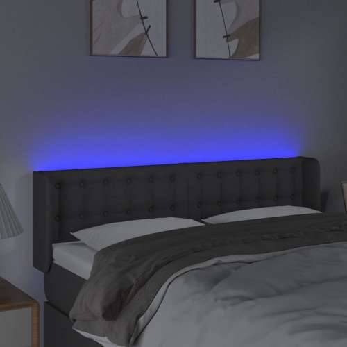 LED uzglavlje tamnosivo 147x16x78/88 cm od tkanine - Tamno siva 147 x 16 x 78/88 cm 1 Cijena