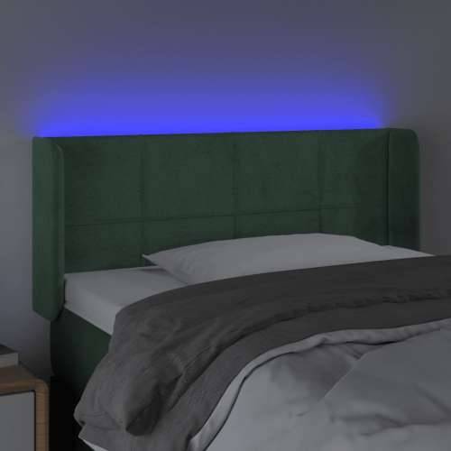LED uzglavlje tamnozeleno 83x16x78/88 cm baršunasto - Tamnozelena 83 x 16 x 78/88 cm 1 Cijena