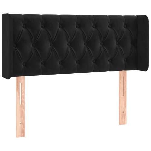 LED uzglavlje crno 93x16x78/88 cm baršunasto - Crna 93 x 16 x 78/88 cm 1 Cijena