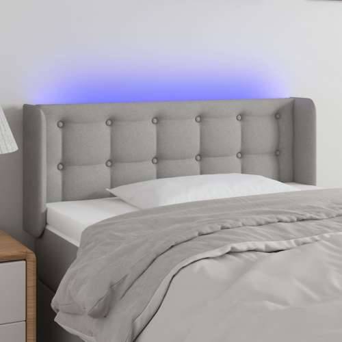 LED uzglavlje svjetlosivo 93x16x78/88 cm od tkanine - Svjetlosiva 93 x 16 x 78/88 cm 1 Cijena