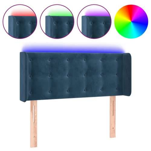 LED uzglavlje tamnoplavo 83x16x78/88 cm baršunasto - Tamno plava 83 x 16 x 78/88 cm 1 Cijena