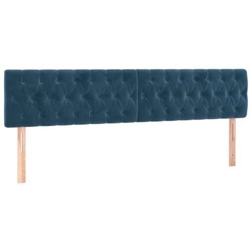 LED uzglavlje tamnoplavo 180x7x78/88 cm baršunasto - Tamno plava 180 x 7 x 78/88 cm 1 Cijena