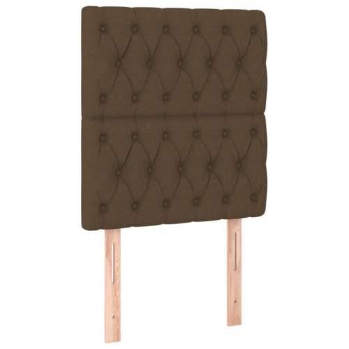 LED uzglavlje tamnosmeđe 80x7x118/128 cm od tkanine - Tamno smeđa 80 x 7 x 118/128 cm 1 Cijena