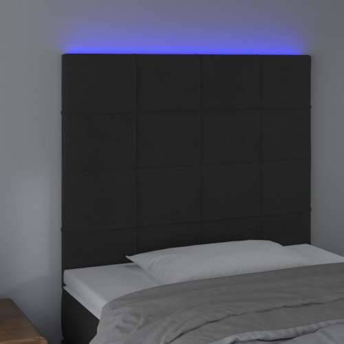 LED uzglavlje crno 90x5x118/128 cm baršunasto - Crna 90 x 5 x 118/128 cm 1 Cijena