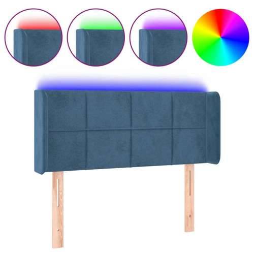 LED uzglavlje tamnoplavo 103x16x78/88 cm baršunasto - Tamno plava 103 x 16 x 78/88 cm 1 Cijena
