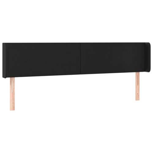 LED uzglavlje crno 163x16x78/88 cm od umjetne kože - Crna 163 x 16 x 78/88 cm 1 Cijena