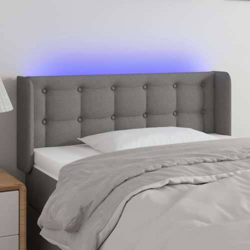 LED uzglavlje tamnosivo 103x16x78/88 cm od tkanine - Tamno siva 103 x 16 x 78/88 cm 1 Cijena