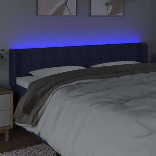 LED uzglavlje plavo 163x16x78/88 cm od tkanine - Plava 163 x 16 x 78/88 cm 1 Cijena