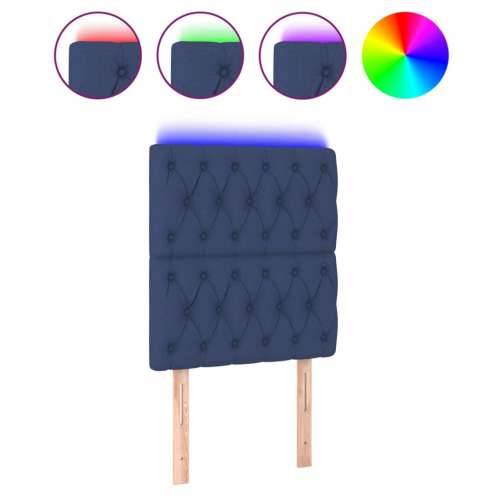 LED uzglavlje plavo 80x7x118/128 cm od tkanine - Plava 80 x 7 x 118/128 cm 1 Cijena