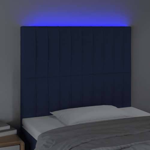 LED uzglavlje plavo 90x5x118/128 cm od tkanine - Plava 90 x 5 x 118/128 cm 1 Cijena