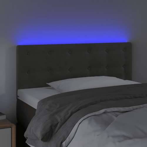 LED uzglavlje tamnosivo 90x5x78/88 cm baršunasto  - Tamno siva 90 x 5 x 78/88 cm 1 Cijena