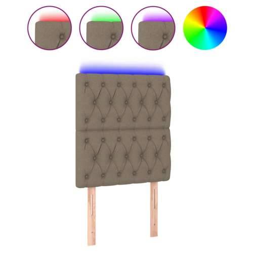 LED uzglavlje smeđesivo 80x7x118/128 cm od tkanine - Sivo-smeđa 80 x 7 x 118/128 cm 1 Cijena
