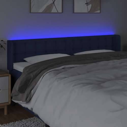 LED uzglavlje plavo 183x16x78/88 cm od tkanine - Plava 183 x 16 x 78/88 cm 1 Cijena