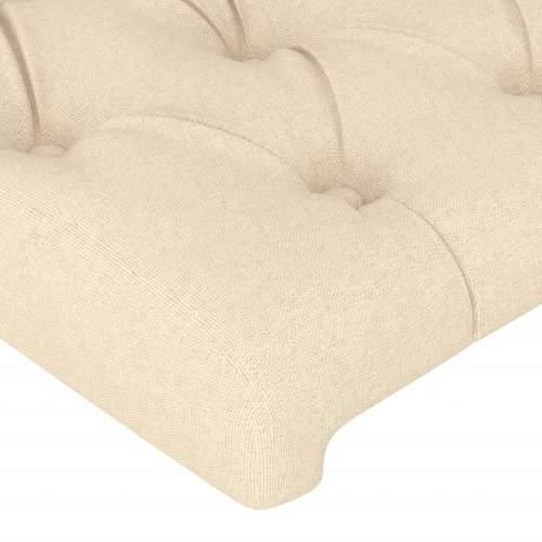 LED uzglavlje krem 100x7x118/128 cm od tkanine - Krema 100 x 7 x 118/128 cm 1 Cijena