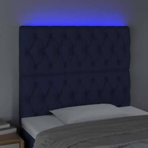 LED uzglavlje plavo 100x7x118/128 cm od tkanine - Plava 100 x 7 x 118/128 cm 1 Cijena