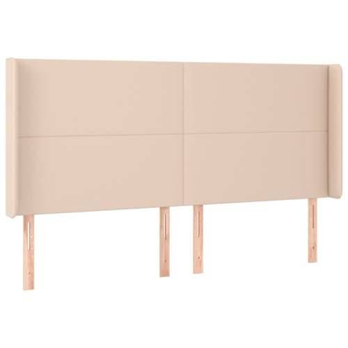 LED uzglavlje boja cappuccina 183x16x118/128cm od umjetna koža - Boja cappuccina 183 x 16 x 118/128 cm 1 Cijena