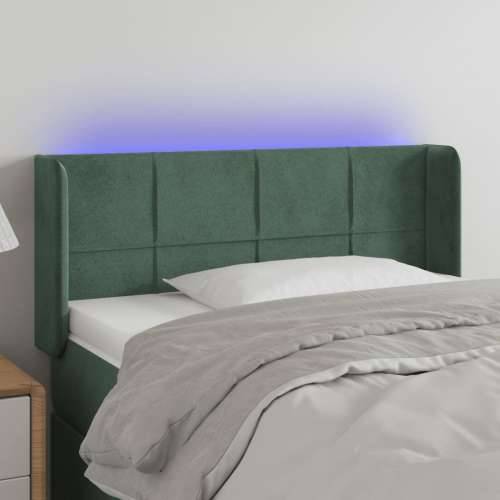 LED uzglavlje tamnozeleno 103x16x78/88 cm baršunasto - Tamnozelena 103 x 16 x 78/88 cm 1 Cijena
