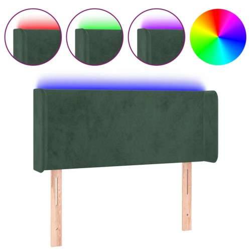 LED uzglavlje tamnozeleno 103x16x78/88 cm baršunasto - Tamnozelena 103 x 16 x 78/88 cm 1 Cijena