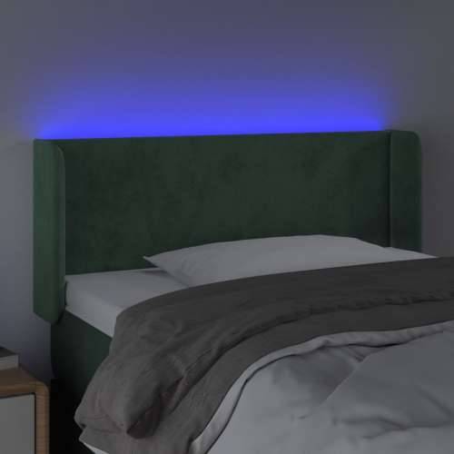 LED uzglavlje tamnozeleno 103x16x78/88 cm baršunasto - Tamnozelena 103 x 16 x 78/88 cm 1 Cijena