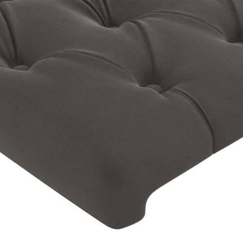 LED uzglavlje tamnosivo 180x7x118/128 cm baršunasto - Tamno siva 180 x 7 x 118/128 cm 1 Cijena