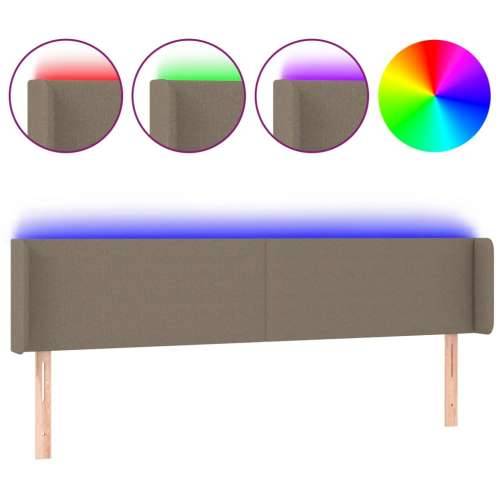 LED uzglavlje smeđesivo 163x16x78/88 cm od tkanine - Sivo-smeđa 163 x 16 x 78/88 cm 1 Cijena