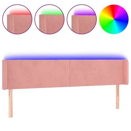 LED uzglavlje ružičasto 183x16x78/88 cm baršunasto - Ružičasta 183 x 16 x 78/88 cm 1 Cijena