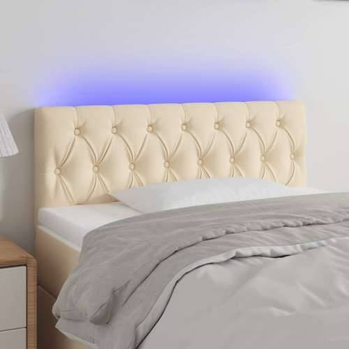 LED uzglavlje krem 100 x 7 x 78/88 cm od tkanine - Krema 100 x 7 x 78/88 cm 1 Cijena