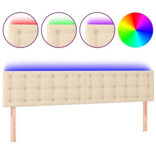 LED uzglavlje krem 160x5x78/88 cm od tkanine - Krema 160 x 5 x 78/88 cm 1 Cijena