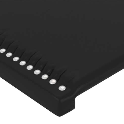 LED uzglavlje crno 160x5x118/128 cm od umjetne kože - Crna 160 x 5 x 118/128 cm 1 Cijena