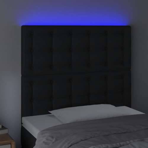 LED uzglavlje crno 90x5x118/128 cm od umjetne kože - Crna 90 x 5 x 118/128 cm 1 Cijena