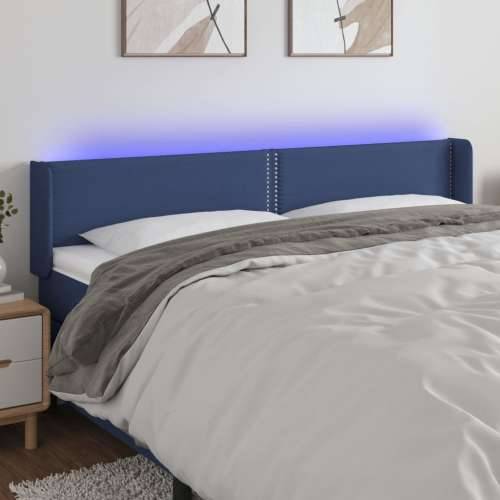 LED uzglavlje plavo 203x16x78/88 cm od tkanine - Plava 203 x 16 x 78/88 cm 1 Cijena