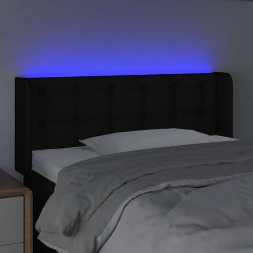 LED uzglavlje crno 83x16x78/88 cm od tkanine - Crna 83 x 16 x 78/88 cm 1 Cijena