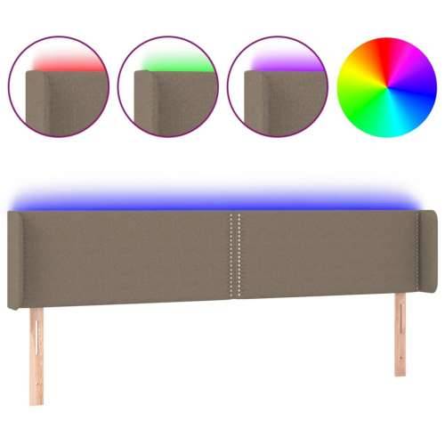 LED uzglavlje smeđesivo 163x16x78/88 cm od tkanine - Sivo-smeđa 163 x 16 x 78/88 cm 1 Cijena