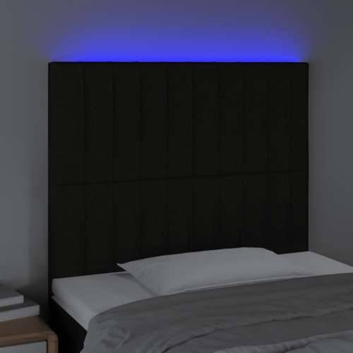 LED uzglavlje crno 80x5x118/128 cm od tkanine - Crna 80 x 5 x 118/128 cm 1 Cijena