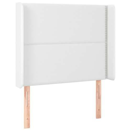 LED uzglavlje bijelo 83x16x118/128 cm od umjetne kože - Bijela 83 x 16 x 118/128 cm 1 Cijena