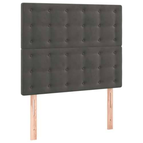 LED uzglavlje tamnosivo 100x5x118/128 cm baršunasto - Tamno siva 100 x 5 x 118/128 cm 1 Cijena