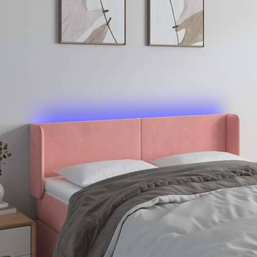 LED uzglavlje ružičasto 147x16x78/88 cm baršunasto - Ružičasta 147 x 16 x 78/88 cm 1 Cijena
