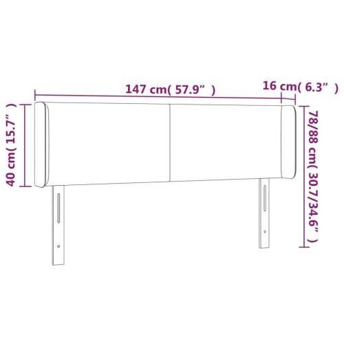 LED uzglavlje ružičasto 147x16x78/88 cm baršunasto - Ružičasta 147 x 16 x 78/88 cm 1 Cijena