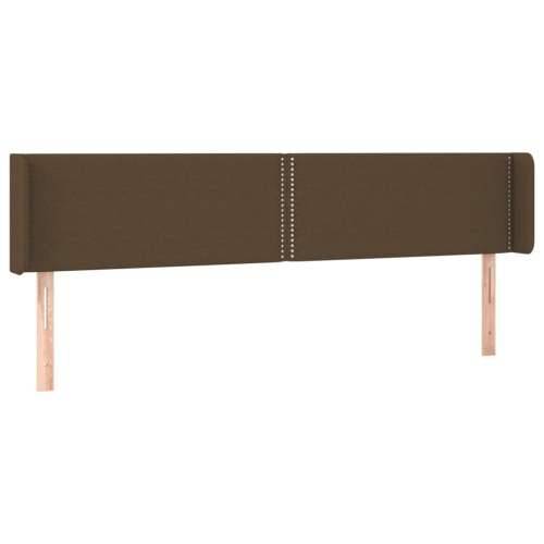 LED Uzglavlje tamnosmeđe 163x16x78/88 cm od tkanine - Tamno smeđa 163 x 16 x 78/88 cm 1 Cijena
